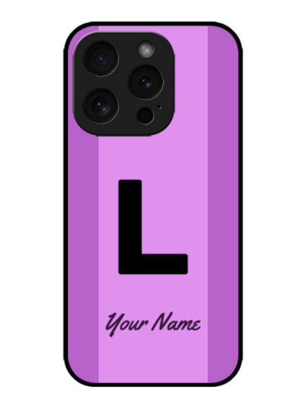 Custom iPhone 15 Pro Custom Metal Phone CaseTricolor Custom Text Design