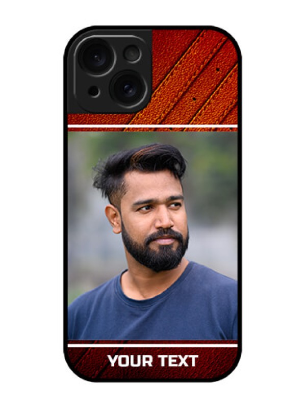 Custom iPhone 15 Custom Metal Phone CaseLeather Phone Case Design