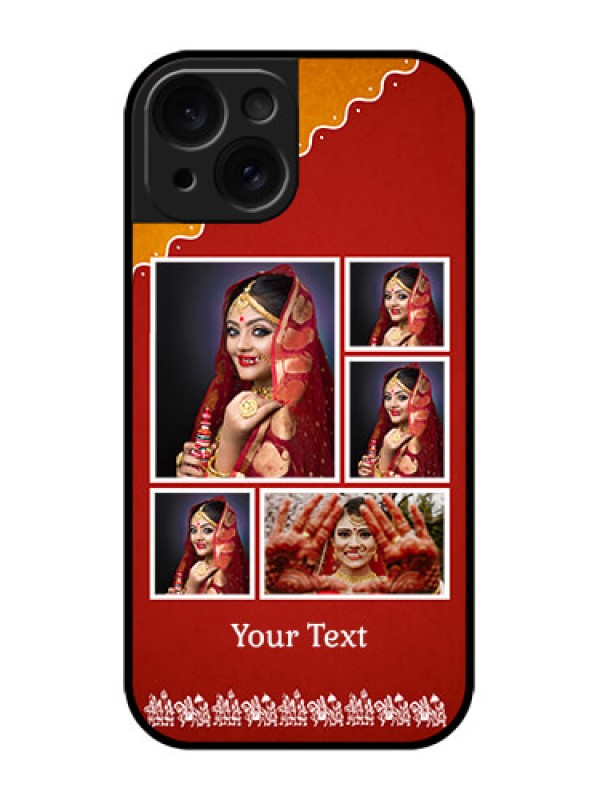 Custom iPhone 15 Custom Metal Phone CaseWedding Pic Upload Design