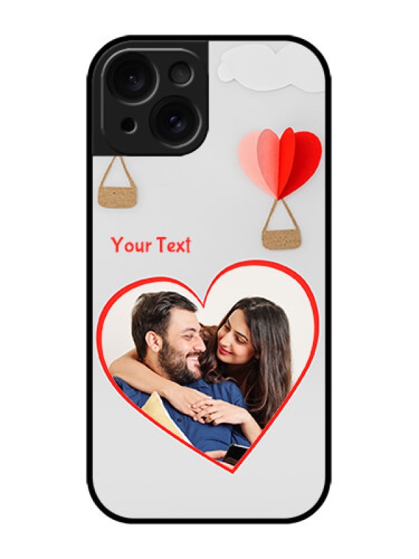 Custom iPhone 15 Custom Metal Phone CaseParachute Love Design