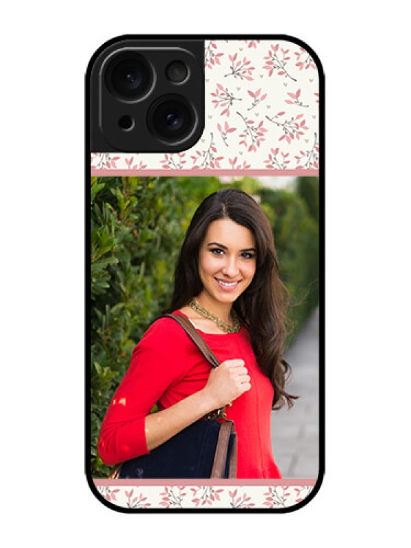 Custom iPhone 15 Custom Metal Phone CaseStunning Floral Design