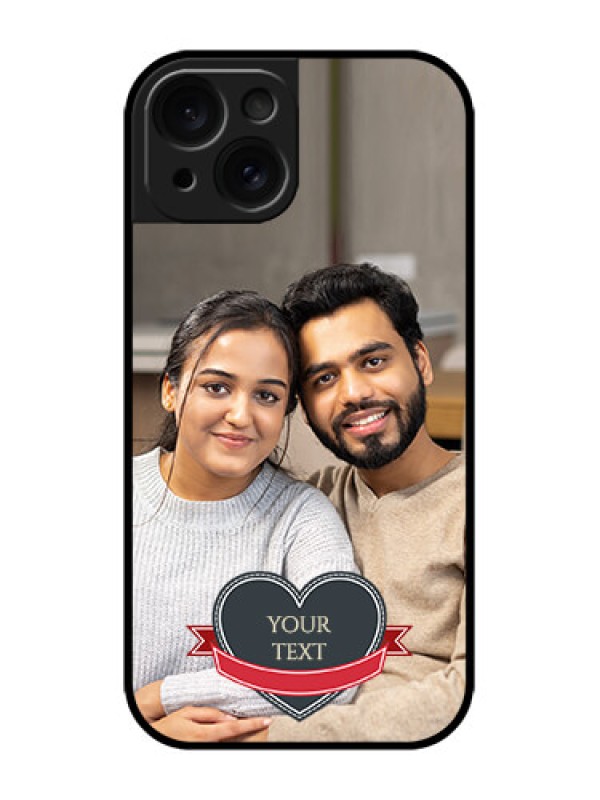 Custom iPhone 15 Custom Metal Phone CaseJust Married Couple Design
