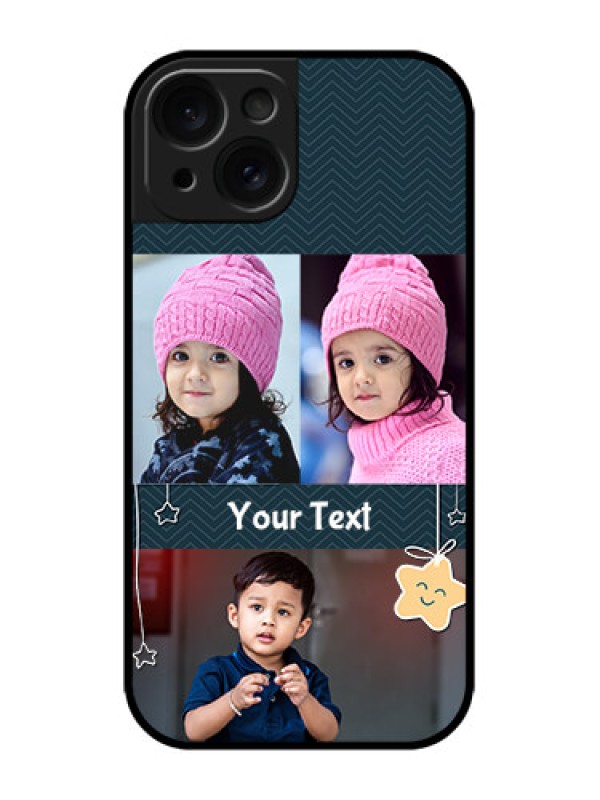 Custom iPhone 15 Custom Metal Phone CaseHanging Stars Design