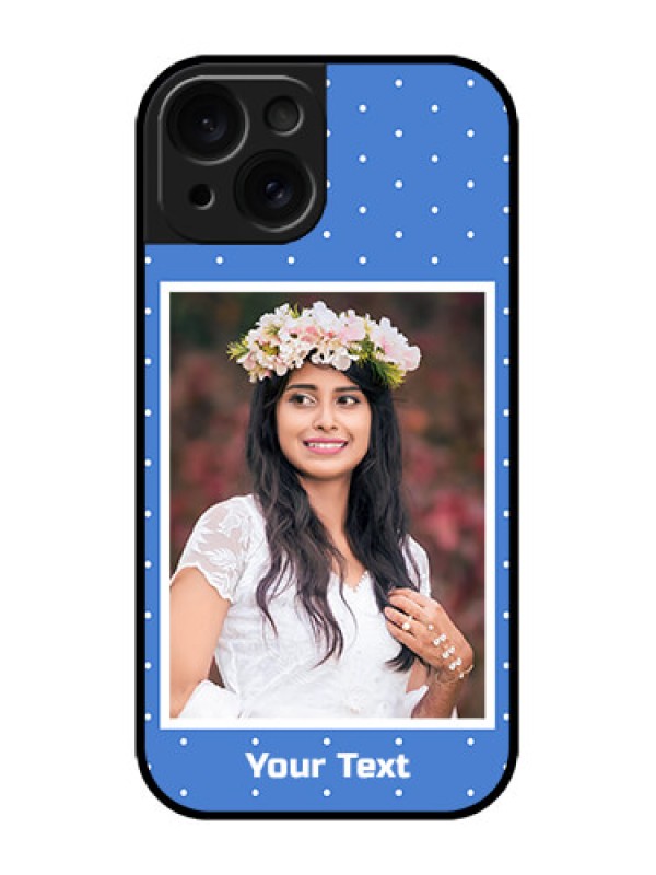 Custom iPhone 15 Custom Metal Phone CasePolka Dots Design