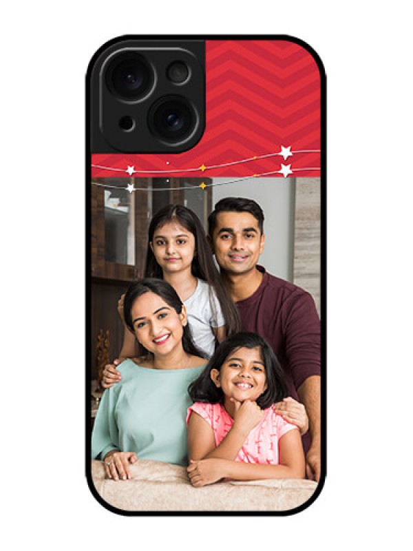 Custom iPhone 15 Custom Metal Phone CaseHappy Family Design