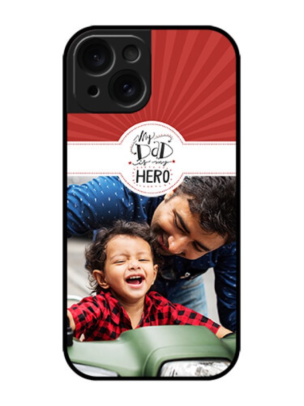 Custom iPhone 15 Custom Metal Phone CaseMy Dad Hero Design