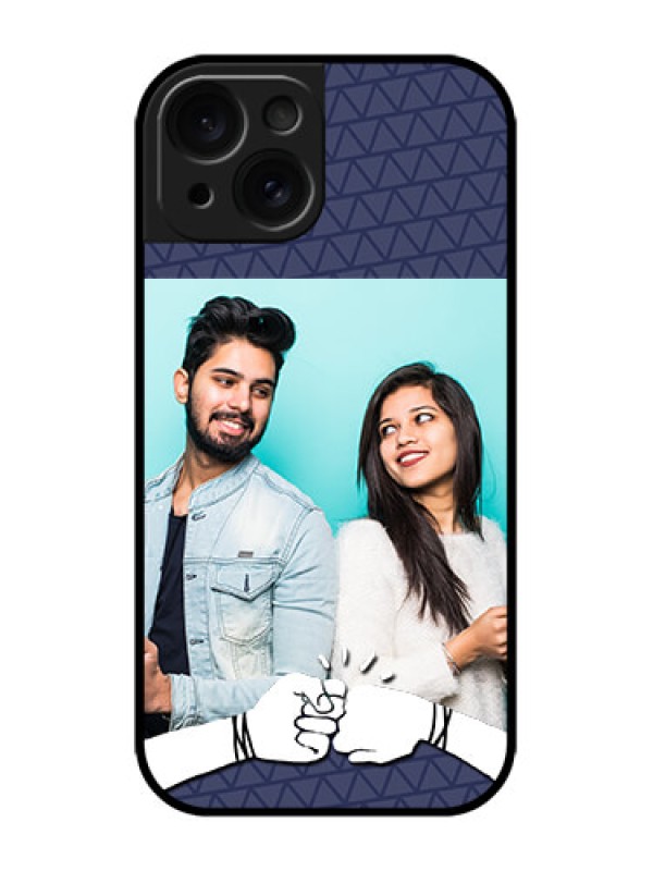 Custom iPhone 15 Custom Metal Phone CaseWith Best Friends Design