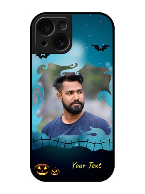 Custom iPhone 15 Custom Metal Phone CaseHalloween Frame Design