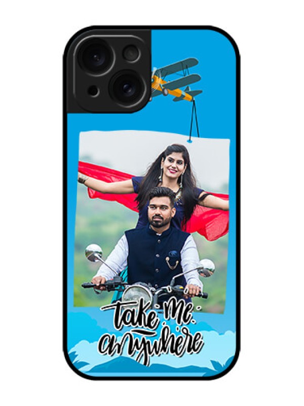 Custom iPhone 15 Custom Metal Phone CaseTraveller Design