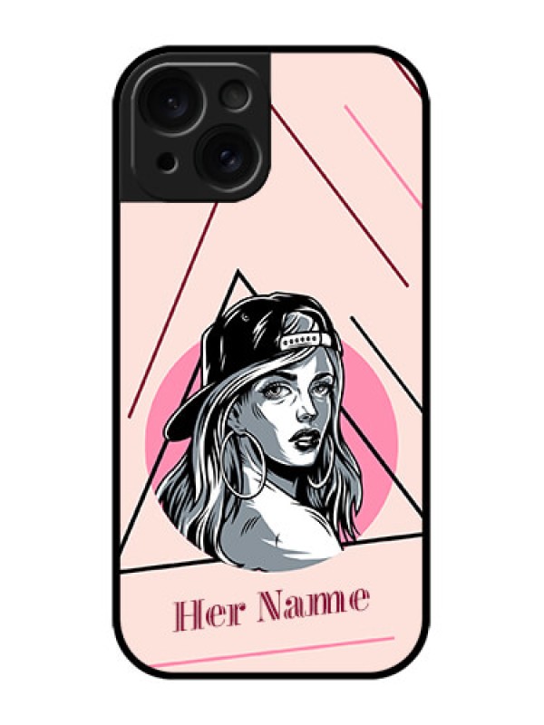 Custom iPhone 15 Custom Metal Phone CaseRockstar Girl Design