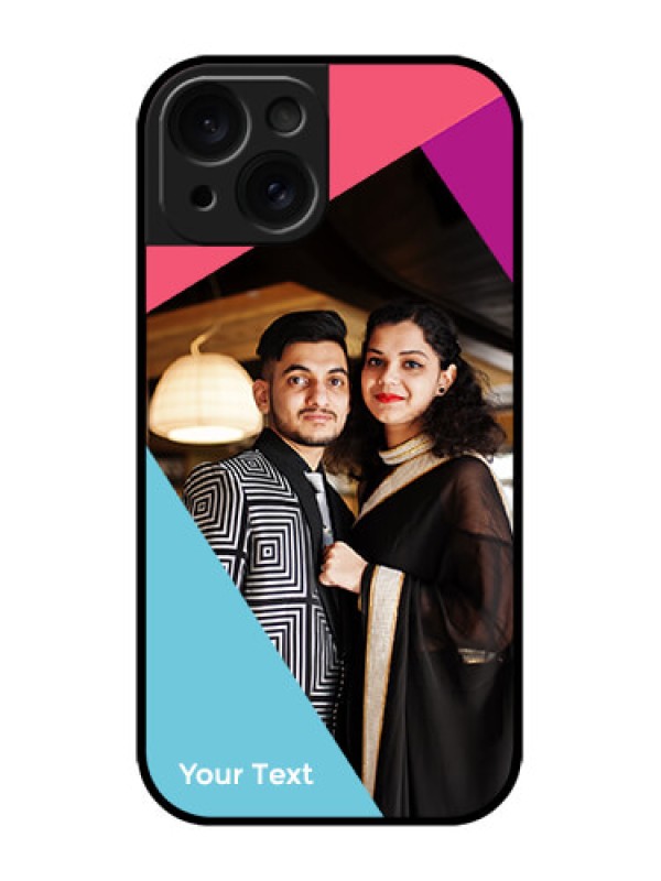 Custom iPhone 15 Custom Metal Phone CaseStacked Triple Colour Design