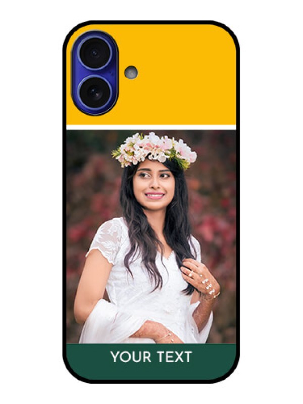 Custom iPhone 16 Plus Custom Metal Phone Case - Love You Design