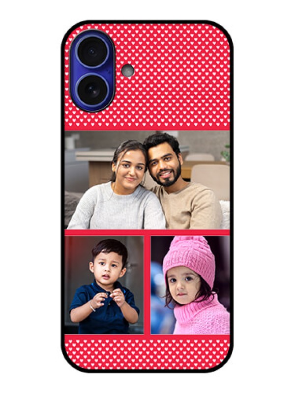 Custom iPhone 16 Plus Custom Metal Phone Case - Bulk Photo Upload Design