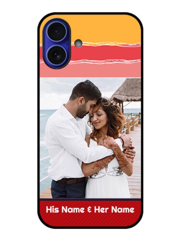 Custom iPhone 16 Plus Custom Metal Phone Case - Colorful Case Design