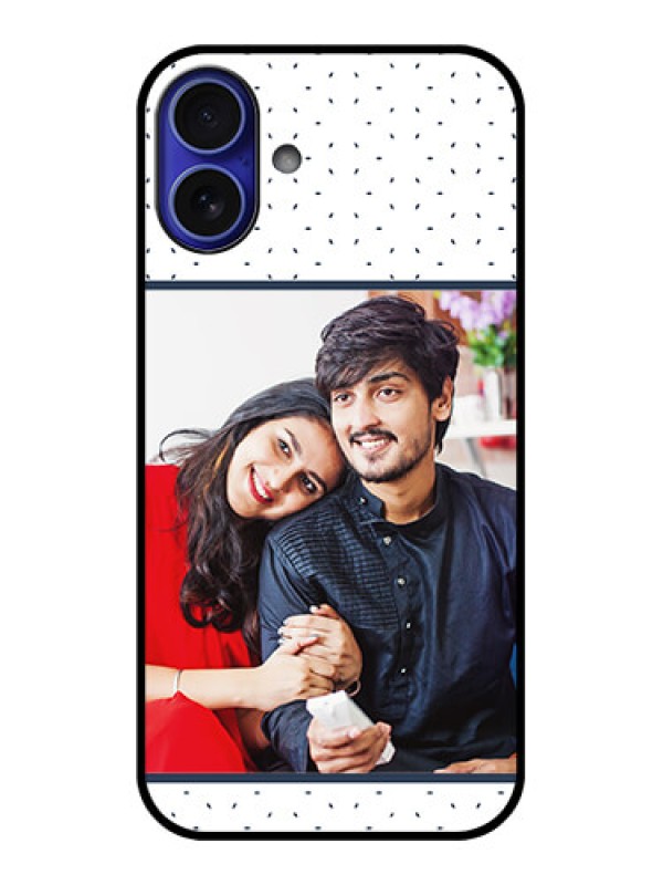 Custom iPhone 16 Plus Custom Metal Phone Case - Premium Dot Design