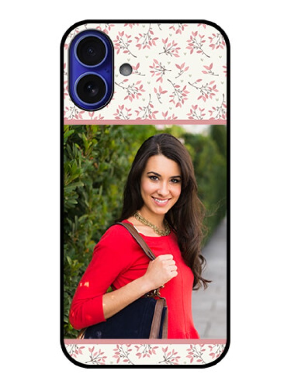 Custom iPhone 16 Plus Custom Metal Phone Case - Stunning Floral Design