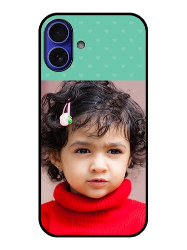 Custom iPhone 16 Plus Custom Metal Phone Case - Lovers Picture Design