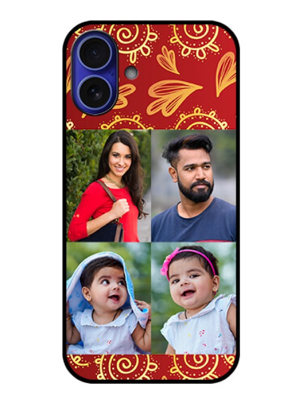 Custom iPhone 16 Plus Custom Metal Phone Case - 4 Image Traditional Design