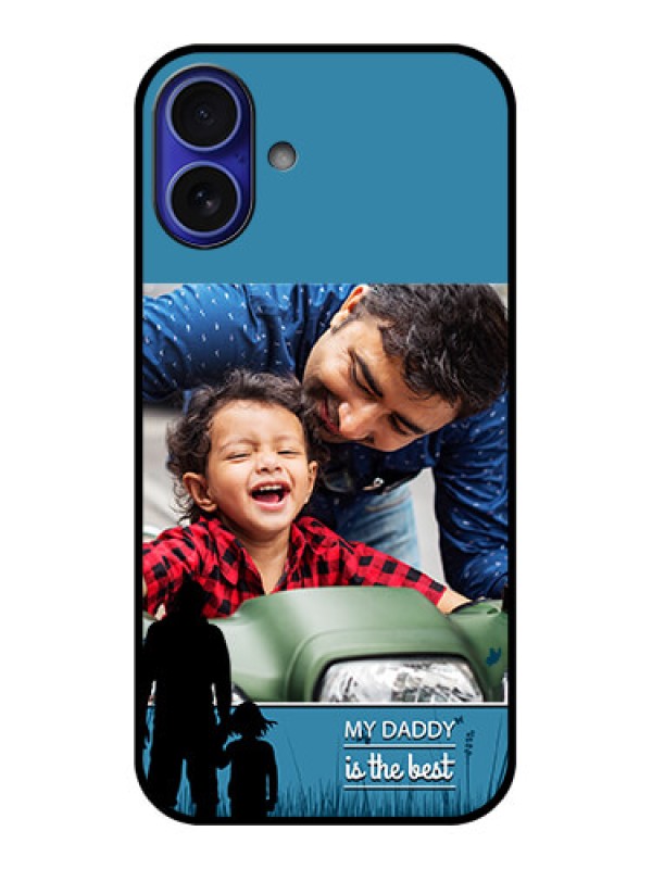 Custom iPhone 16 Plus Custom Metal Phone Case - Best Dad Design