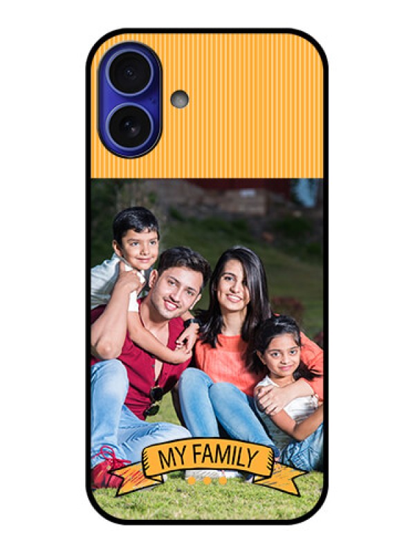 Custom iPhone 16 Plus Custom Metal Phone Case - My Family Design