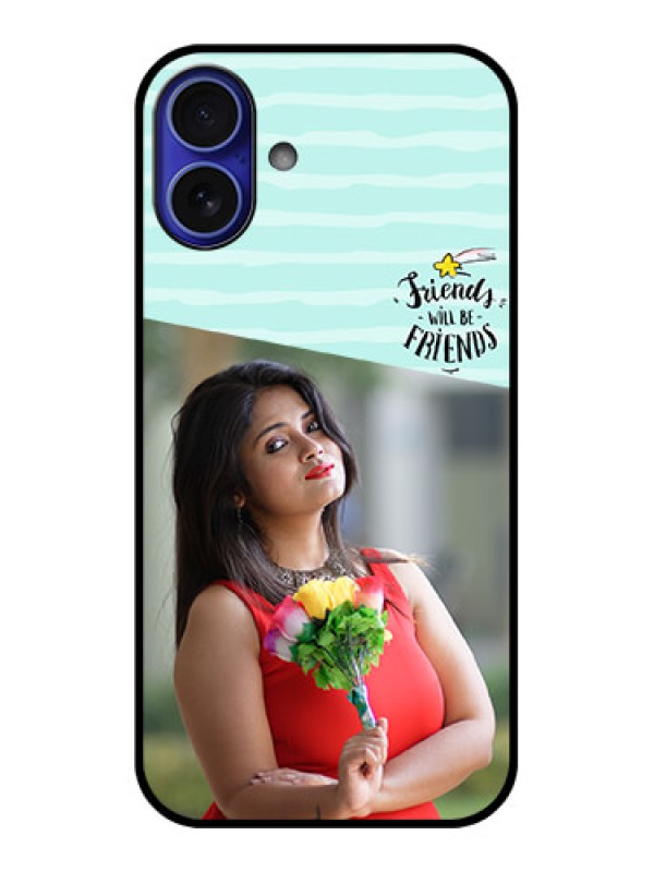 Custom iPhone 16 Plus Custom Metal Phone Case - Friends Picture Icon Design