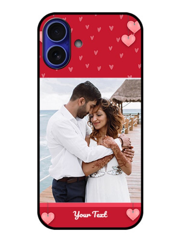 Custom iPhone 16 Plus Custom Metal Phone Case - Valentines Day Design