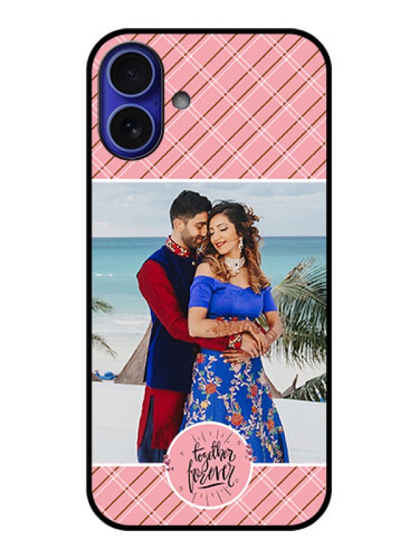 Custom iPhone 16 Plus Custom Metal Phone Case - Together Forever Design