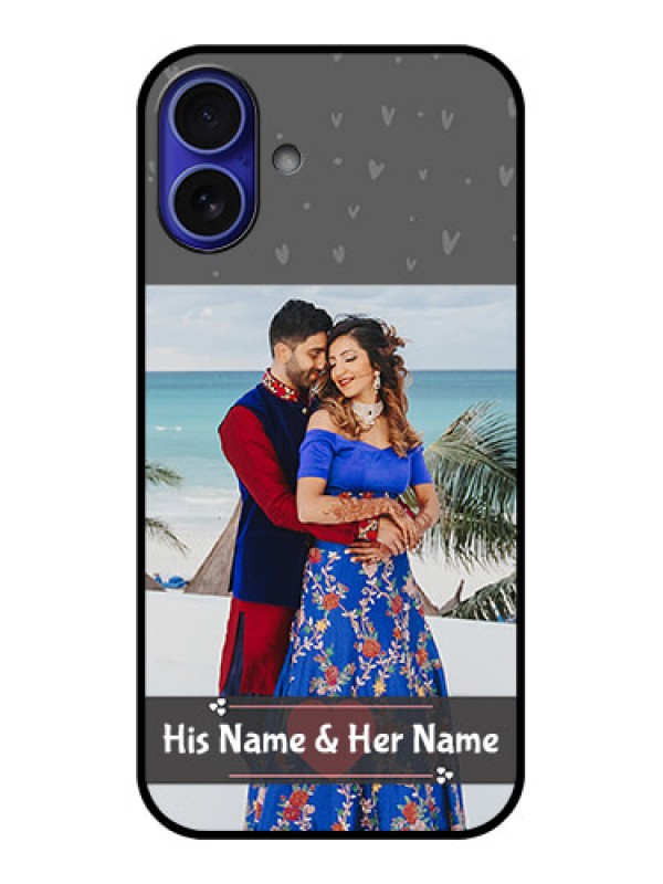 Custom iPhone 16 Plus Custom Metal Phone Case - Buy Love Design With Photo Online