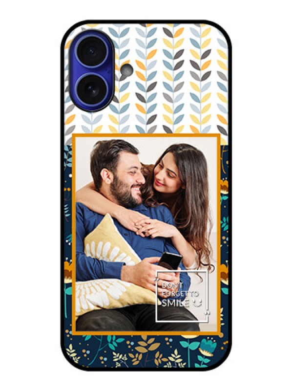 Custom iPhone 16 Plus Custom Metal Phone Case - Pattern Design