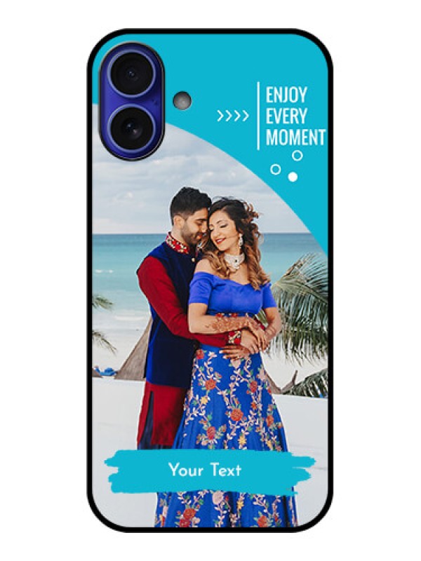 Custom iPhone 16 Plus Custom Metal Phone Case - Happy Moment Design