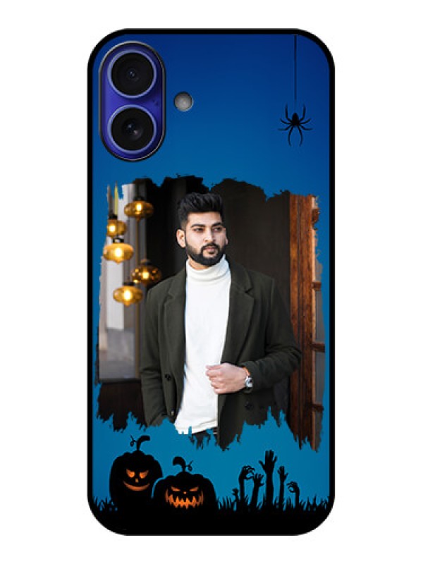 Custom iPhone 16 Plus Custom Metal Phone Case - With Pro Halloween Design