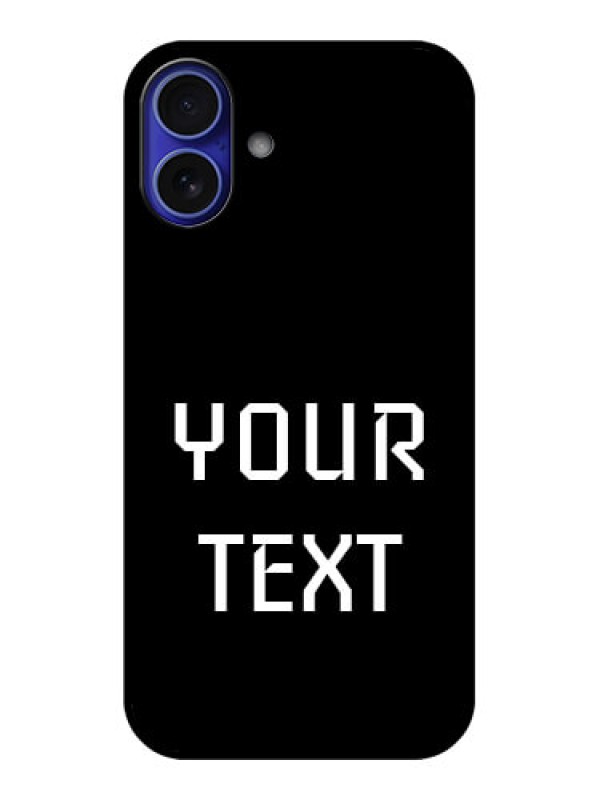 Custom iPhone 16 Plus Custom Metal Phone Case - Your Name Design