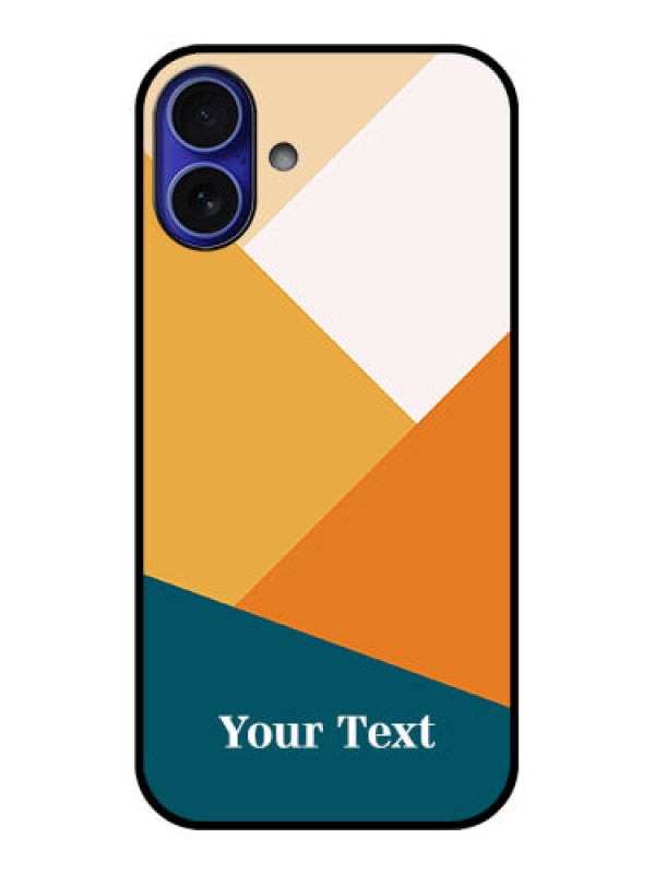 Custom iPhone 16 Plus Custom Metal Phone Case - Stacked Multi - Colour Design