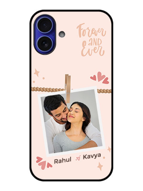 Custom iPhone 16 Plus Custom Metal Phone Case - Forever And Ever Love Design