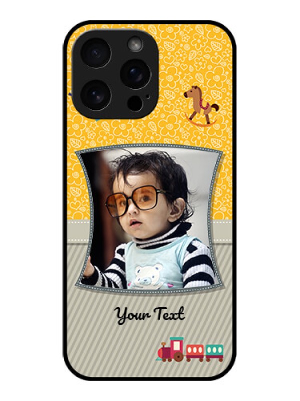 Custom iPhone 16 Pro Max Custom Metal Phone Case - Baby Picture Upload Design
