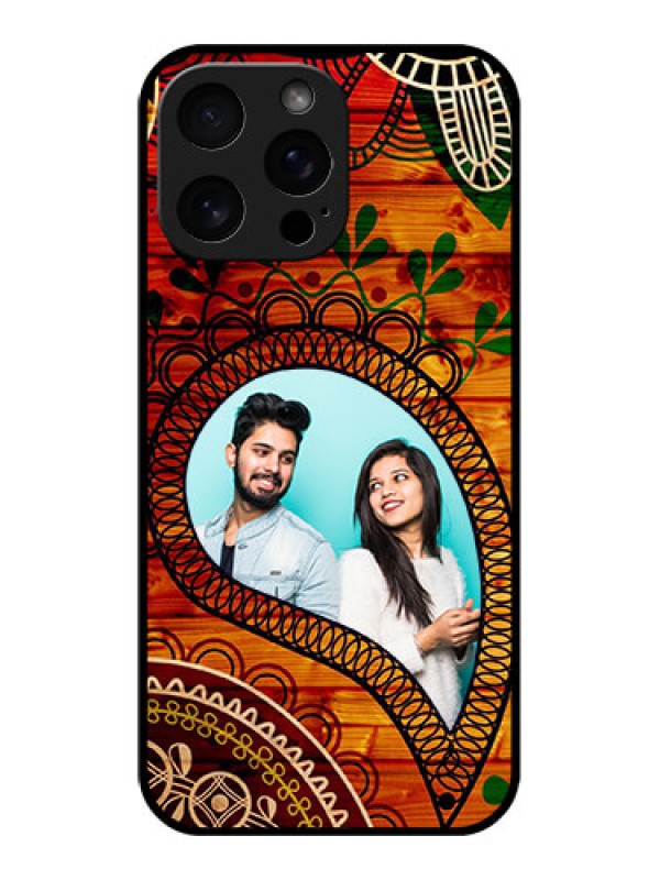 Custom iPhone 16 Pro Max Custom Metal Phone Case - Abstract Colorful Design