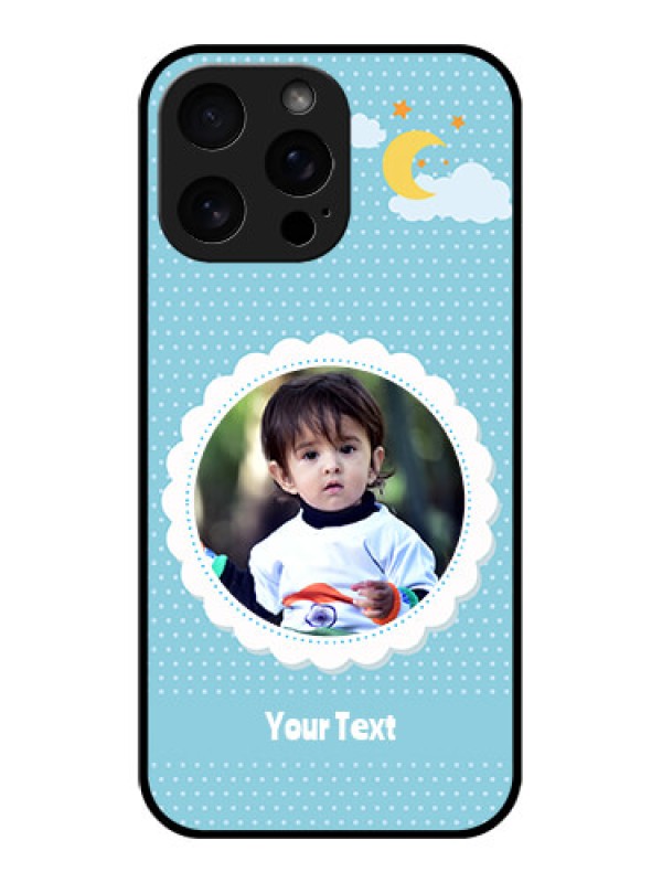 Custom iPhone 16 Pro Max Custom Metal Phone Case - Violet Pattern Design