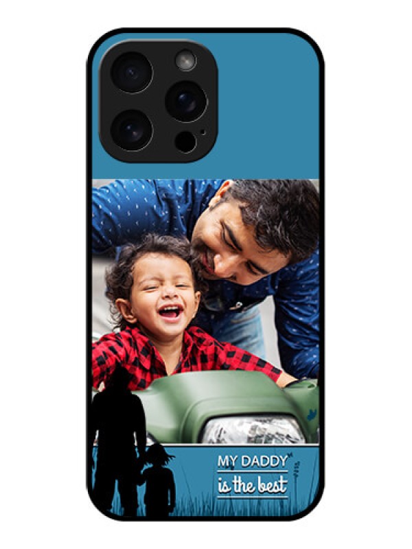 Custom iPhone 16 Pro Max Custom Metal Phone Case - Best Dad Design