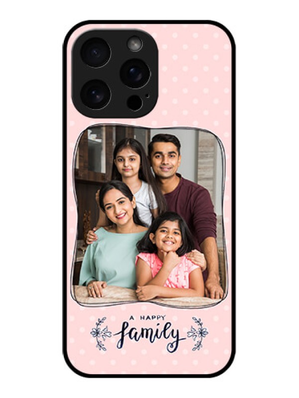 Custom iPhone 16 Pro Max Custom Metal Phone Case - Family With Dots Design