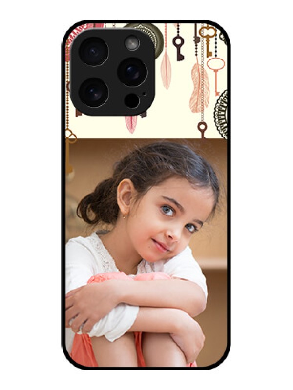 Custom iPhone 16 Pro Max Custom Metal Phone Case - Boho Style Design