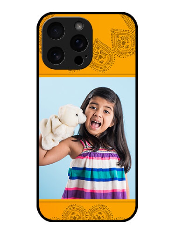 Custom iPhone 16 Pro Max Custom Metal Phone Case - Photo Wedding Design