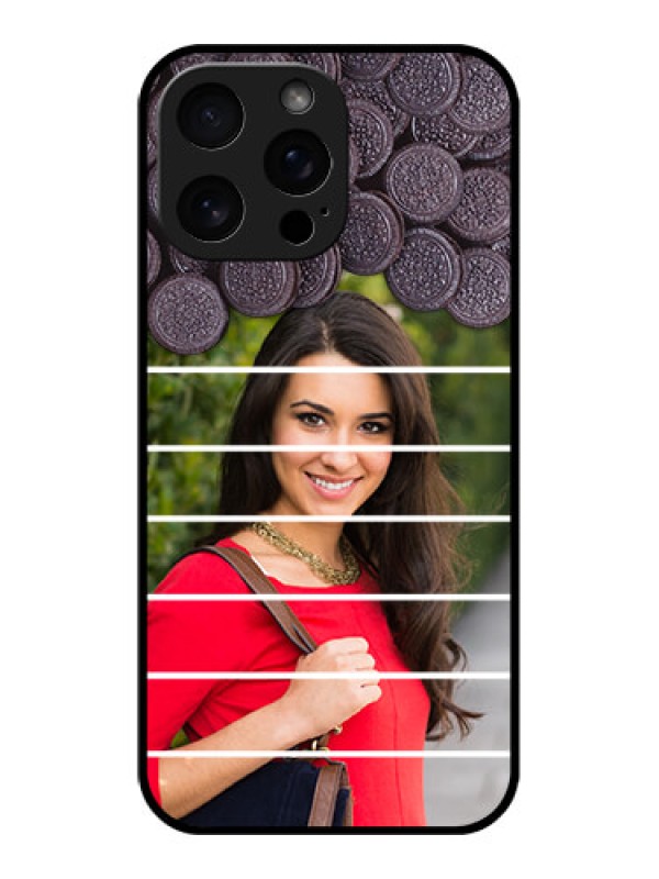 Custom iPhone 16 Pro Max Custom Metal Phone Case - With Oreo Biscuit Design