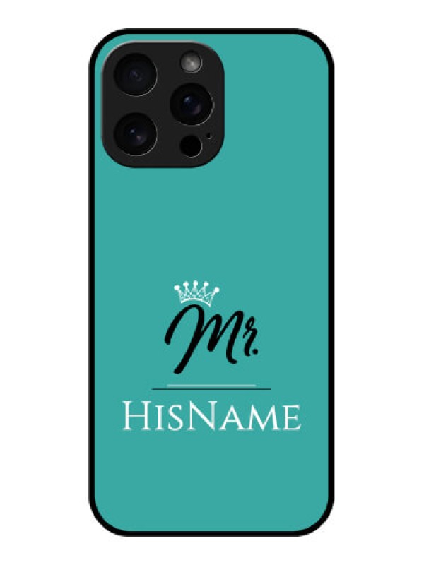 Custom iPhone 16 Pro Max Custom Metal Phone Case - Mr With Name Design