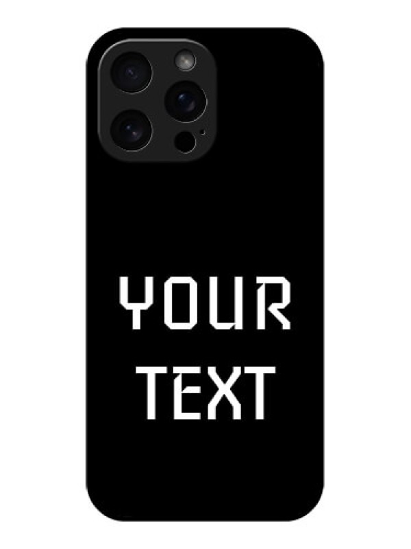 Custom iPhone 16 Pro Max Custom Metal Phone Case - Your Name Design