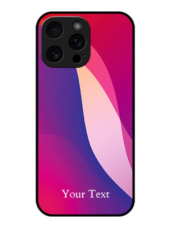 Custom iPhone 16 Pro Max Custom Metal Phone Case - Digital Abstract Overlap Design