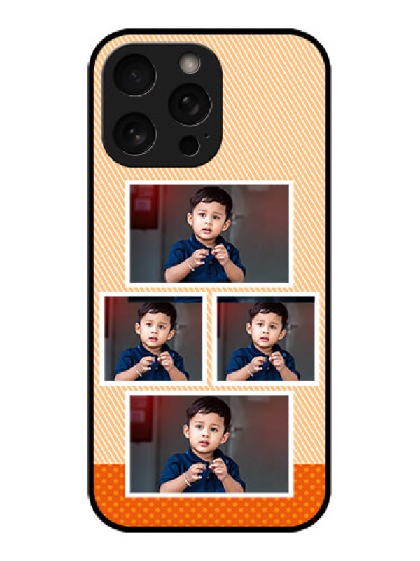 Custom iPhone 16 Pro Custom Metal Phone Case - Bulk Photos Upload Design