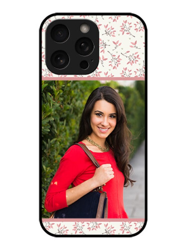 Custom iPhone 16 Pro Custom Metal Phone Case - Stunning Floral Design