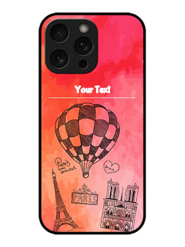 Custom iPhone 16 Pro Custom Metal Phone Case - Paris Theme Design