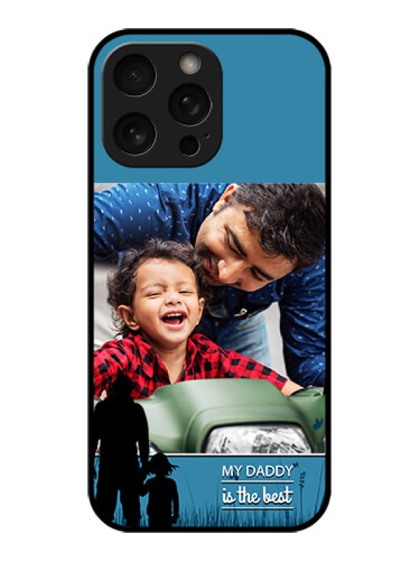 Custom iPhone 16 Pro Custom Metal Phone Case - Best Dad Design