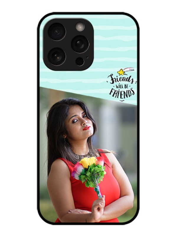 Custom iPhone 16 Pro Custom Metal Phone Case - Friends Picture Icon Design